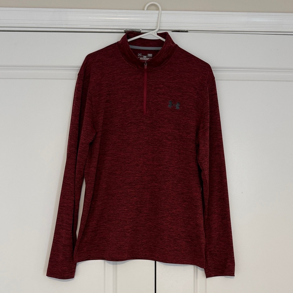 Under Armour Red Quarter-Zip Pullover